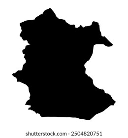 Skardu district map, administrative division of Pakistan. Vector illustration.