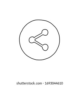Dibujo - Icono de esbozo del vector de tinta