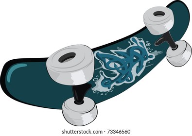 Skate board. Cartoon