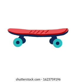 Skate board. Cartoon icon isolated on white background. Vector illustration