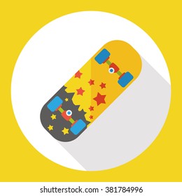 skate board flat icon