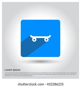 Skate board icon
