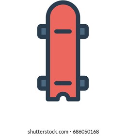 Skate board icon