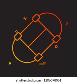 Skate board icon design vector