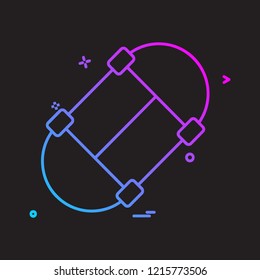 Skate board icon design vector