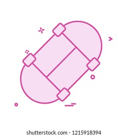 Skate board icon design vector