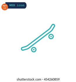  Skate board Icon Vector.