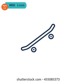  Skate board Icon Vector.