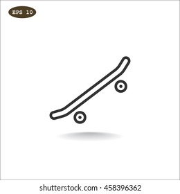  Skate board Icon Vector.