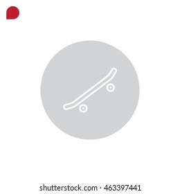  Skate board Icon Vector.