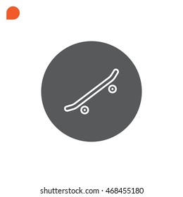  Skate board Icon Vector.