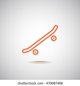  Skate board Icon Vector.