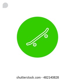  Skate board Icon Vector.