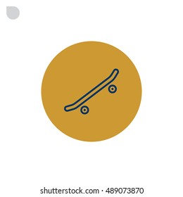  Skate board Icon Vector.