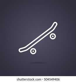  Skate board Icon Vector.