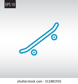  Skate board Icon Vector.