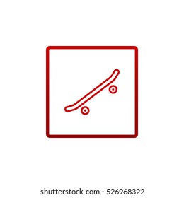  Skate board Icon Vector.
