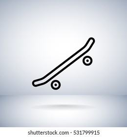  Skate board Icon Vector.