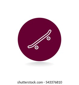  Skate board Icon Vector.