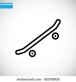  Skate board Icon Vector.
