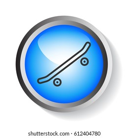  Skate board Icon Vector.