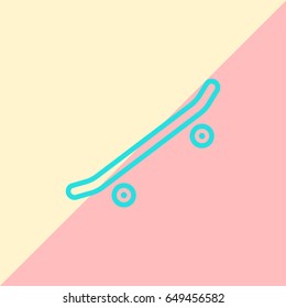  Skate board Icon Vector.