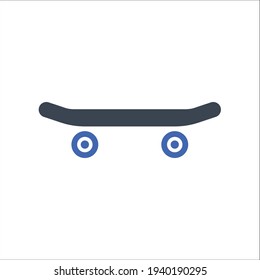 Skate board icon, Vector graphics