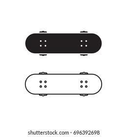 Skate board icon. Vector. Illustration.