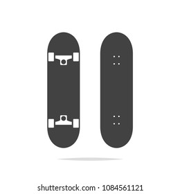 Skate board icon vector isolated