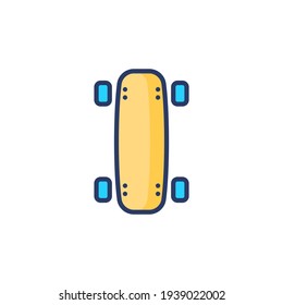 Skate Board icon in vector. Logotype