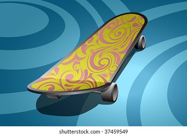 Skate board illustration