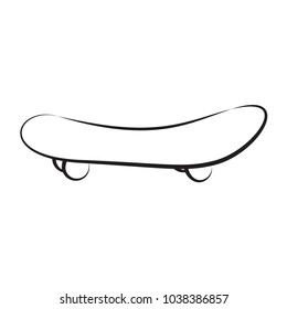 Skate board illustration. Vector