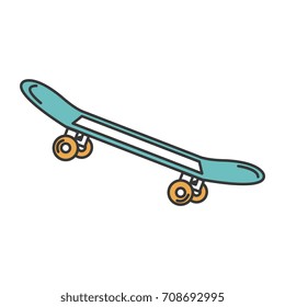 Skate Board Isolated Icon