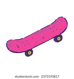Skate board on white background