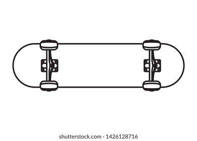 skate board sport element icon
