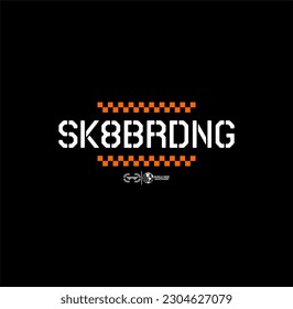 Skate board sport illustration, typography, tee shirt graphics, vectors, 