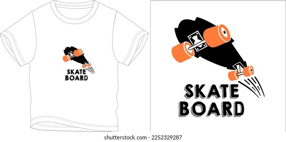 SKATE BOARD
t shirt graphic design vector illustration digital file
