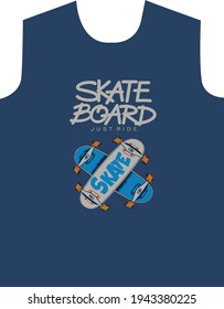 gráfico de diseño vectorial de tablero de patines