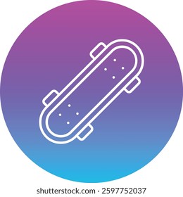 Skate Board vector icon. Can be used for printing, mobile and web applications.