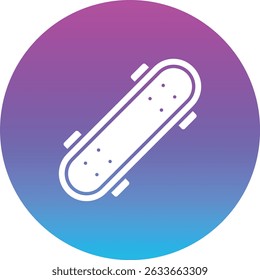 Skate Board vector icon. Can be used for printing, mobile and web applications.