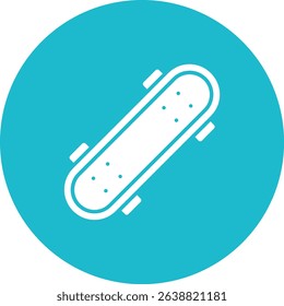 Skate Board vector icon. Can be used for printing, mobile and web applications.