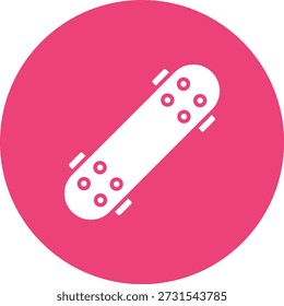 Icono de Vector de Tablero de patinaje. Se puede utilizar para aplicaciones de impresión, móviles y de Web.