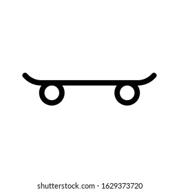 skate board vector thin line icon