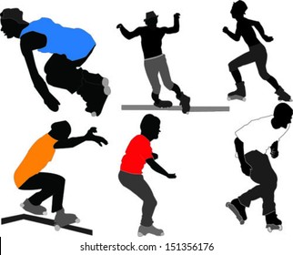 skate boardes - vector