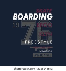 skate boarding sporty graphic, typography vector, t shirt design, illustration, casual style