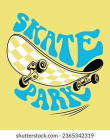 Skate, Jungen Grafik T-Shirt Vektordesign und andere Anwendungen.