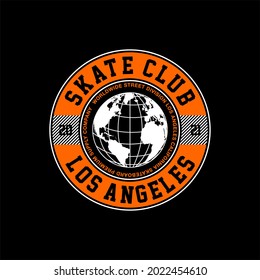 skate club los angeles simple vintage fashion