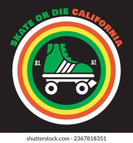 skate or die california.with patches for t-shirts and other uses