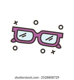 Ilustração de Skate Doodle - Sunglass