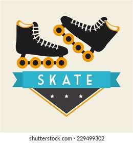 skate graphic design , vector illustration